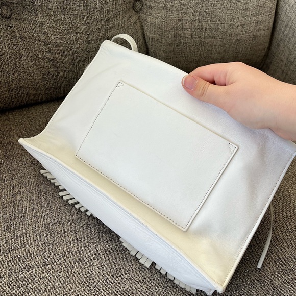 Proenza Schouler Small Fringe Lunch Box Bag White - Picture 10 of 13